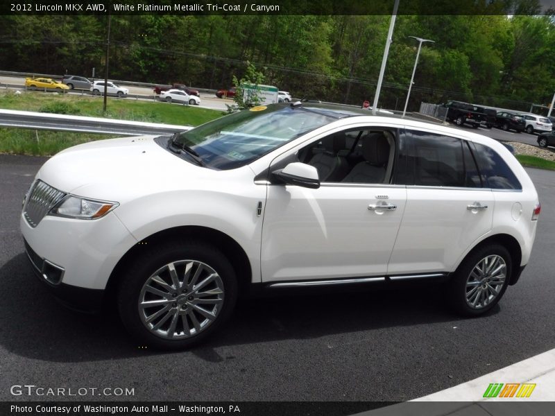 White Platinum Metallic Tri-Coat / Canyon 2012 Lincoln MKX AWD