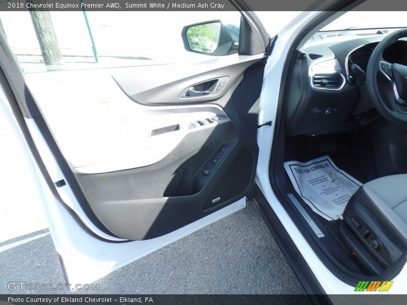 Summit White / Medium Ash Gray 2018 Chevrolet Equinox Premier AWD