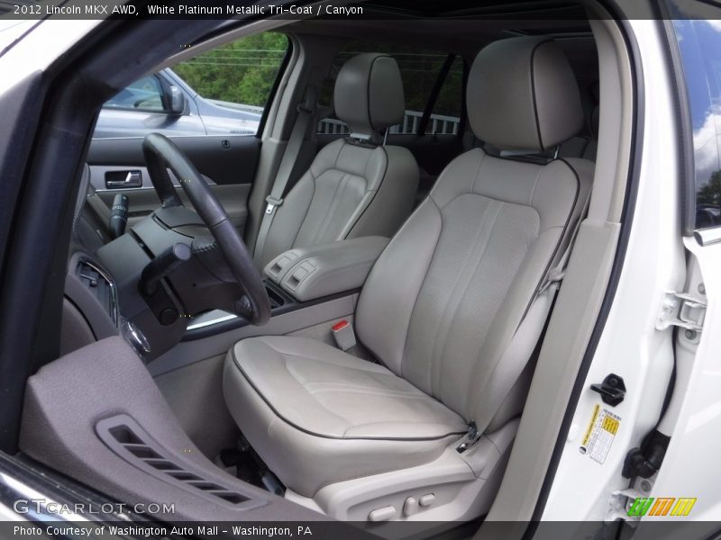 White Platinum Metallic Tri-Coat / Canyon 2012 Lincoln MKX AWD