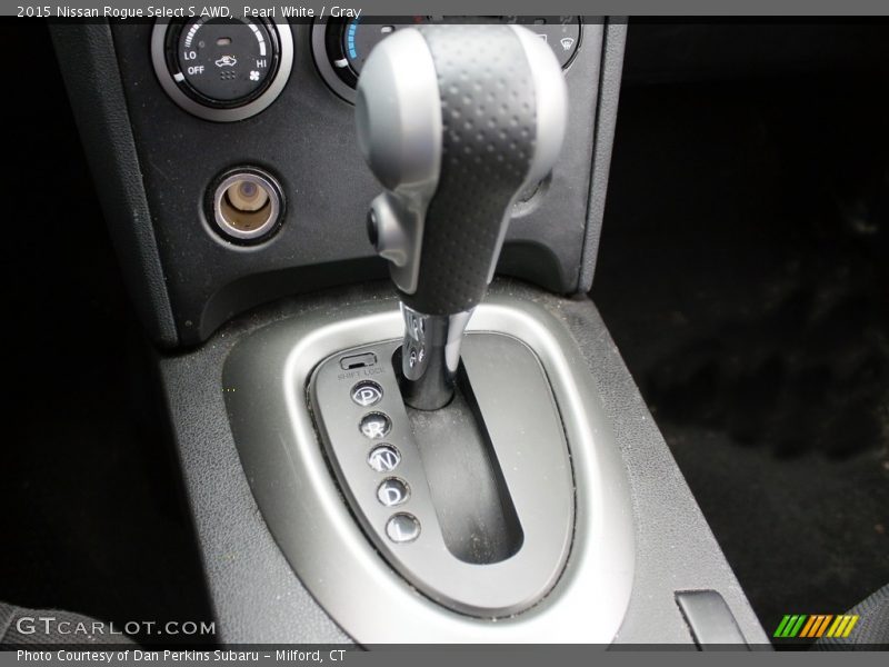 Pearl White / Gray 2015 Nissan Rogue Select S AWD