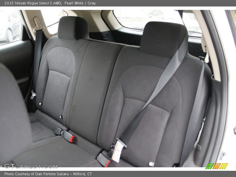 Pearl White / Gray 2015 Nissan Rogue Select S AWD