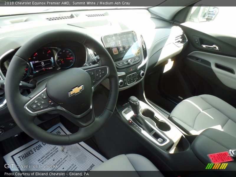 Summit White / Medium Ash Gray 2018 Chevrolet Equinox Premier AWD