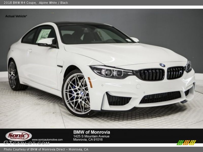 Alpine White / Black 2018 BMW M4 Coupe