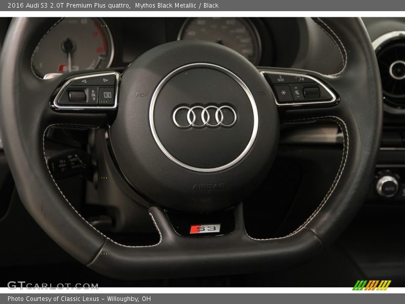 Mythos Black Metallic / Black 2016 Audi S3 2.0T Premium Plus quattro