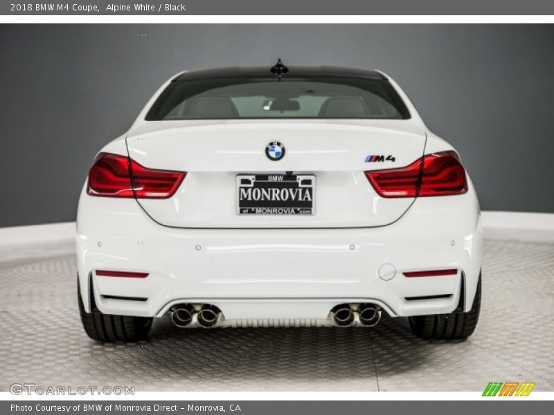 Alpine White / Black 2018 BMW M4 Coupe
