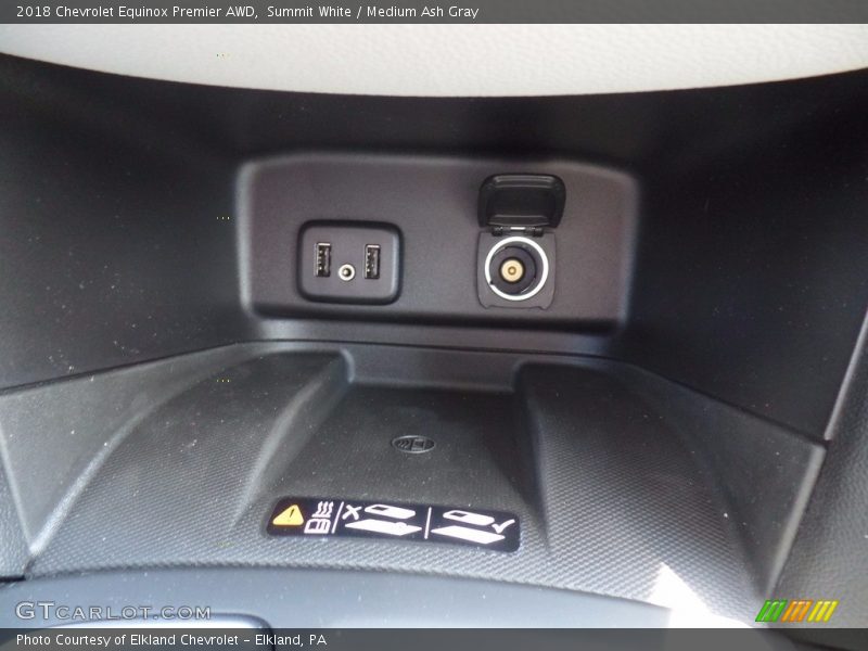Summit White / Medium Ash Gray 2018 Chevrolet Equinox Premier AWD