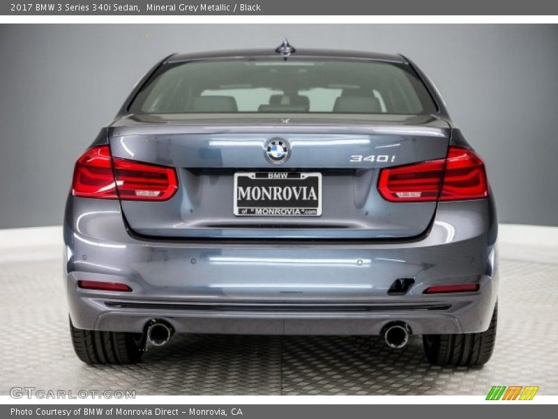 Mineral Grey Metallic / Black 2017 BMW 3 Series 340i Sedan