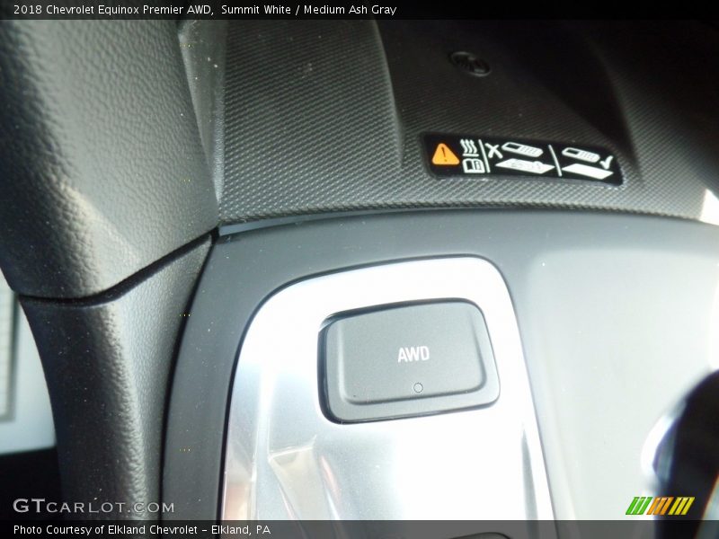 Summit White / Medium Ash Gray 2018 Chevrolet Equinox Premier AWD
