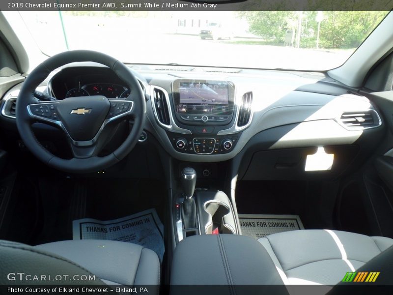 Summit White / Medium Ash Gray 2018 Chevrolet Equinox Premier AWD