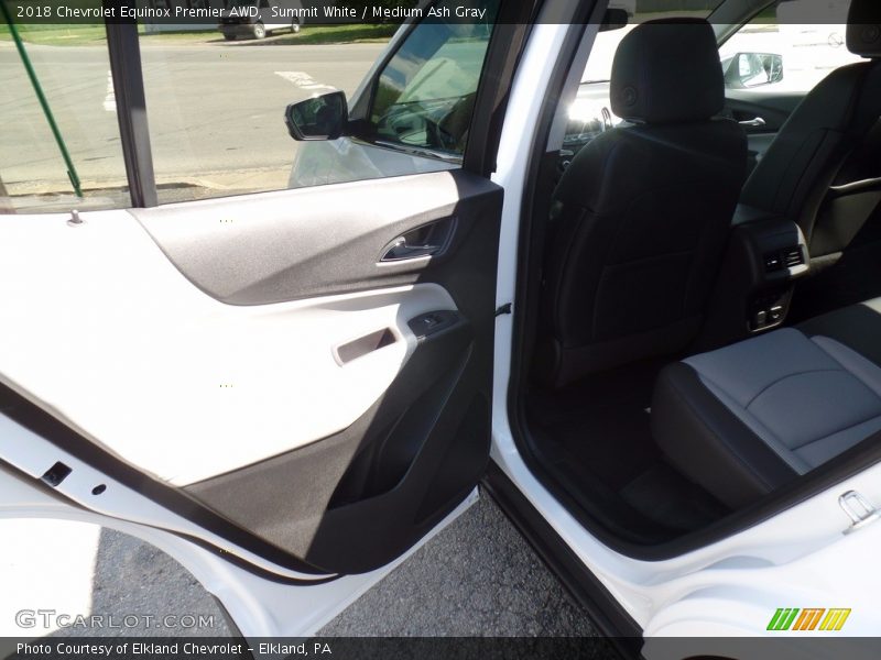Summit White / Medium Ash Gray 2018 Chevrolet Equinox Premier AWD