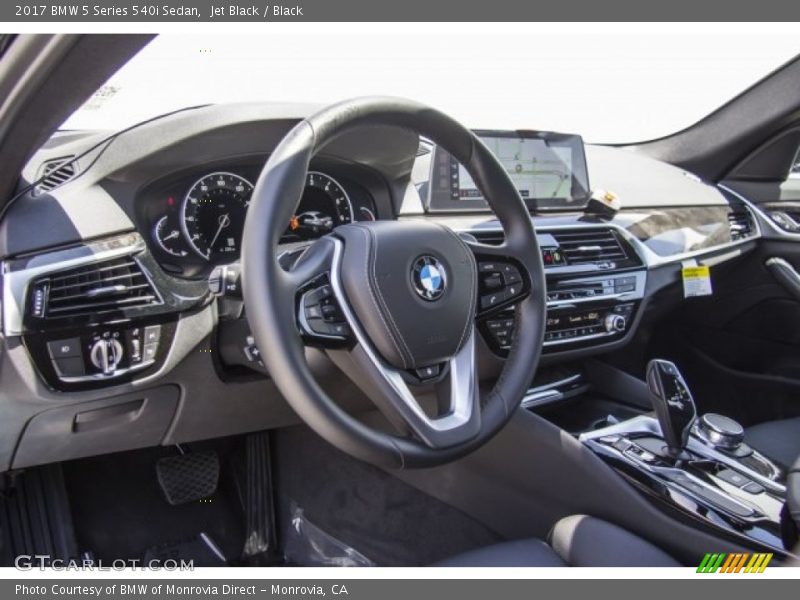 Jet Black / Black 2017 BMW 5 Series 540i Sedan