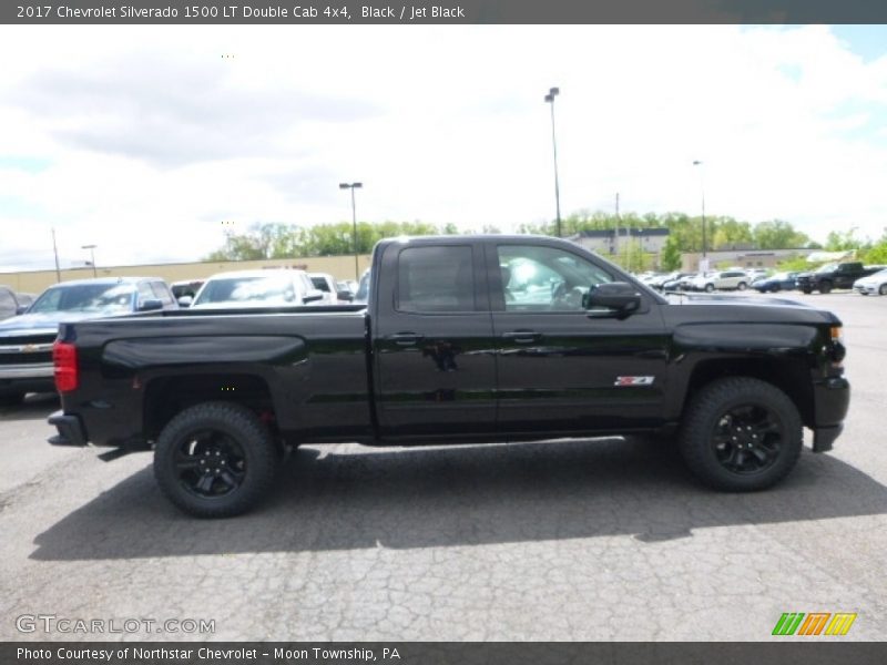 Black / Jet Black 2017 Chevrolet Silverado 1500 LT Double Cab 4x4