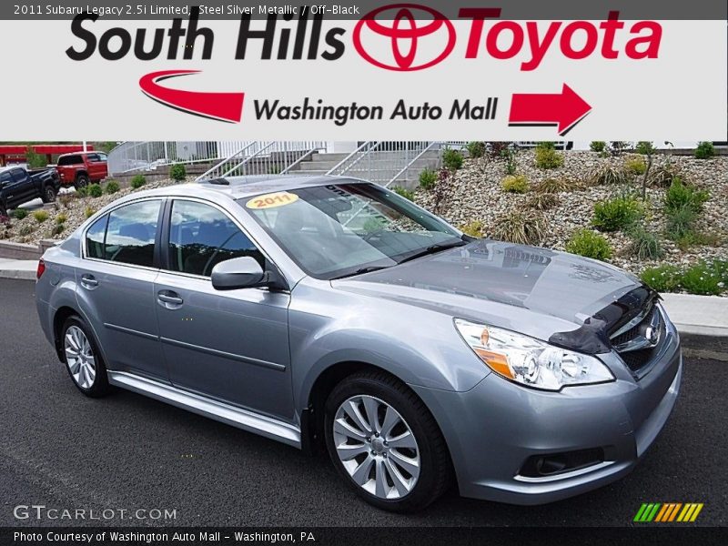 Steel Silver Metallic / Off-Black 2011 Subaru Legacy 2.5i Limited