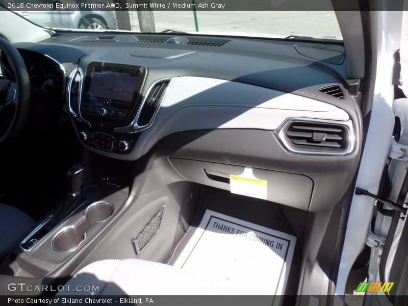 Summit White / Medium Ash Gray 2018 Chevrolet Equinox Premier AWD