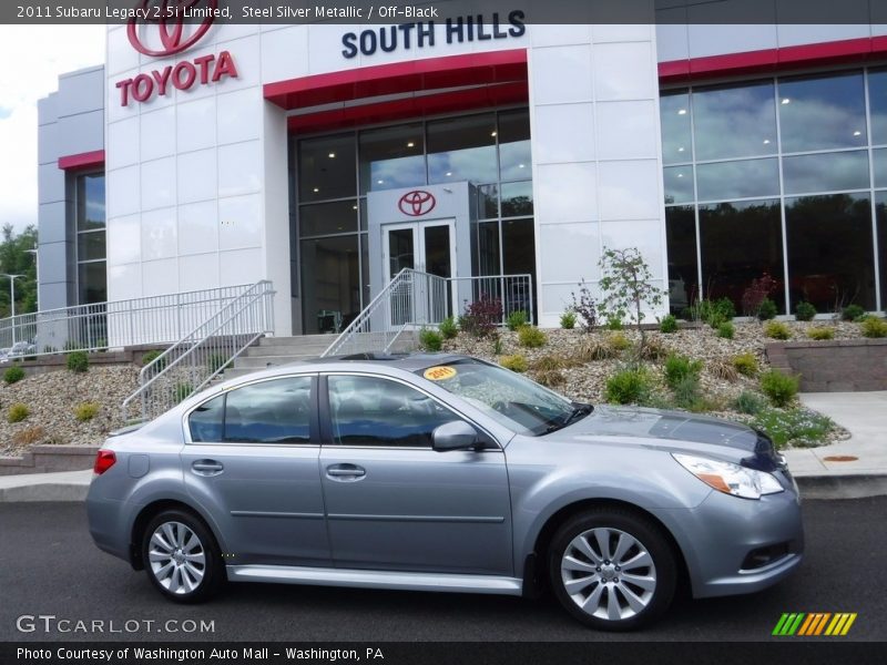 Steel Silver Metallic / Off-Black 2011 Subaru Legacy 2.5i Limited