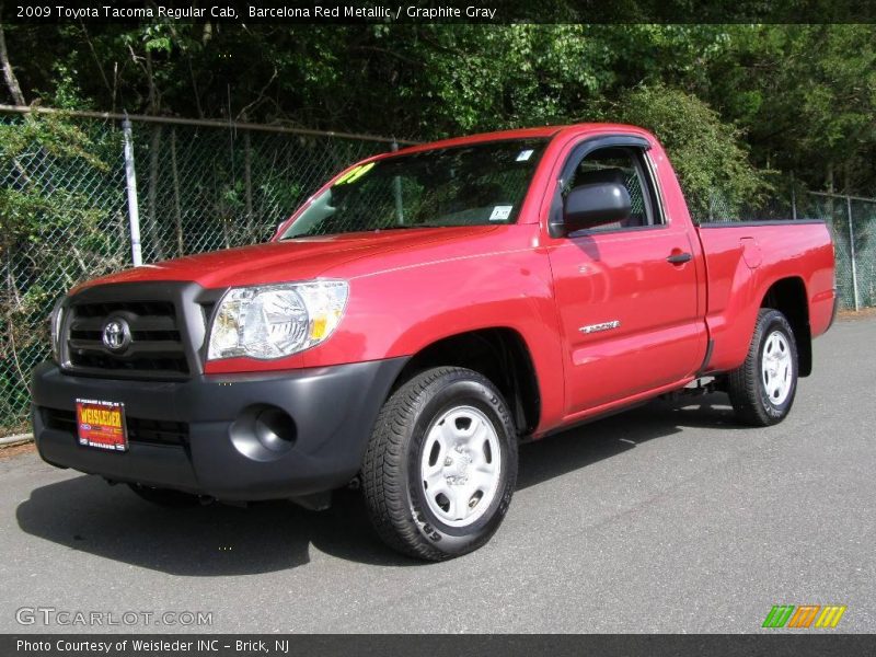 Barcelona Red Metallic / Graphite Gray 2009 Toyota Tacoma Regular Cab