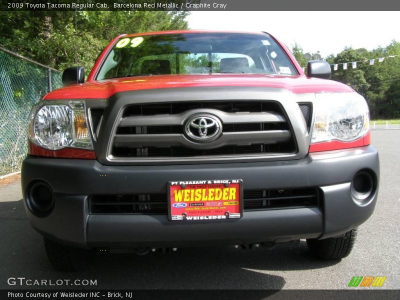 Barcelona Red Metallic / Graphite Gray 2009 Toyota Tacoma Regular Cab