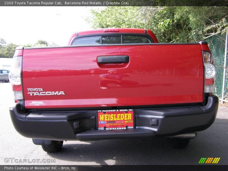 Barcelona Red Metallic / Graphite Gray 2009 Toyota Tacoma Regular Cab