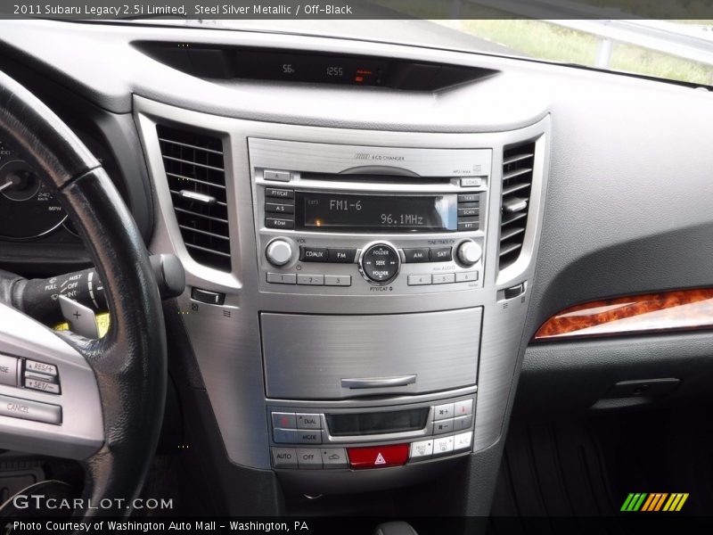 Steel Silver Metallic / Off-Black 2011 Subaru Legacy 2.5i Limited