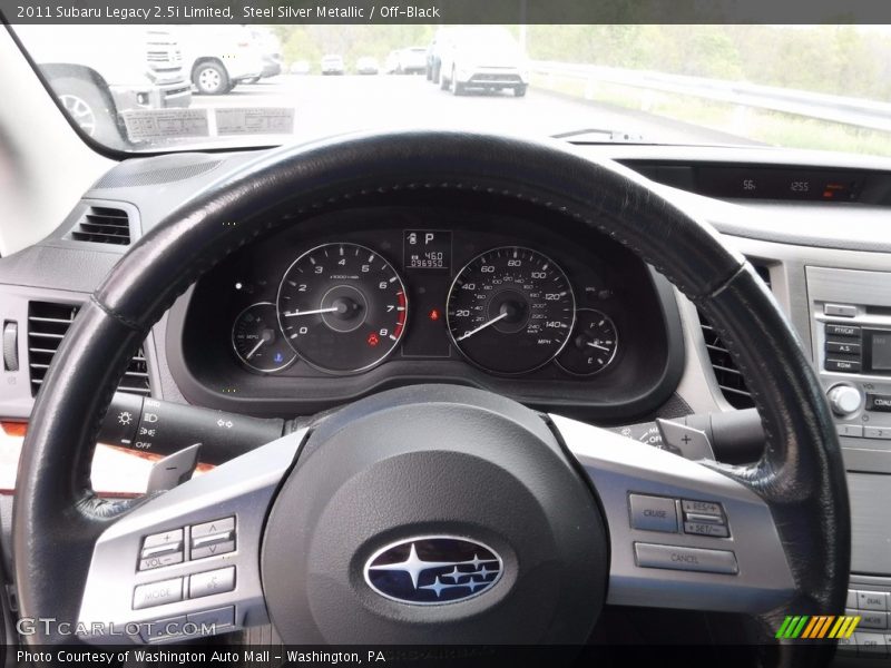 Steel Silver Metallic / Off-Black 2011 Subaru Legacy 2.5i Limited