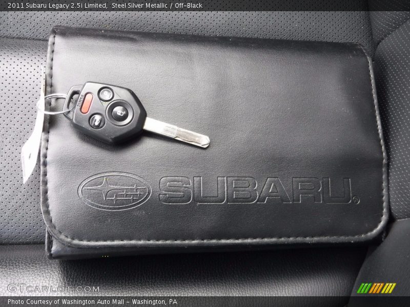 Steel Silver Metallic / Off-Black 2011 Subaru Legacy 2.5i Limited