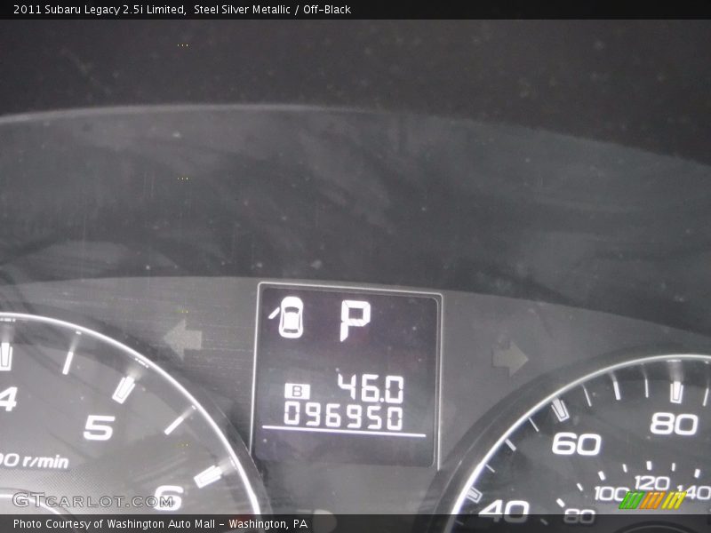 Steel Silver Metallic / Off-Black 2011 Subaru Legacy 2.5i Limited