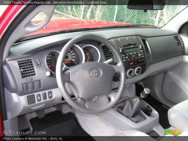 Barcelona Red Metallic / Graphite Gray 2009 Toyota Tacoma Regular Cab