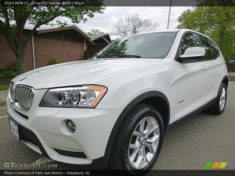 Alpine White / Black 2014 BMW X3 xDrive35i