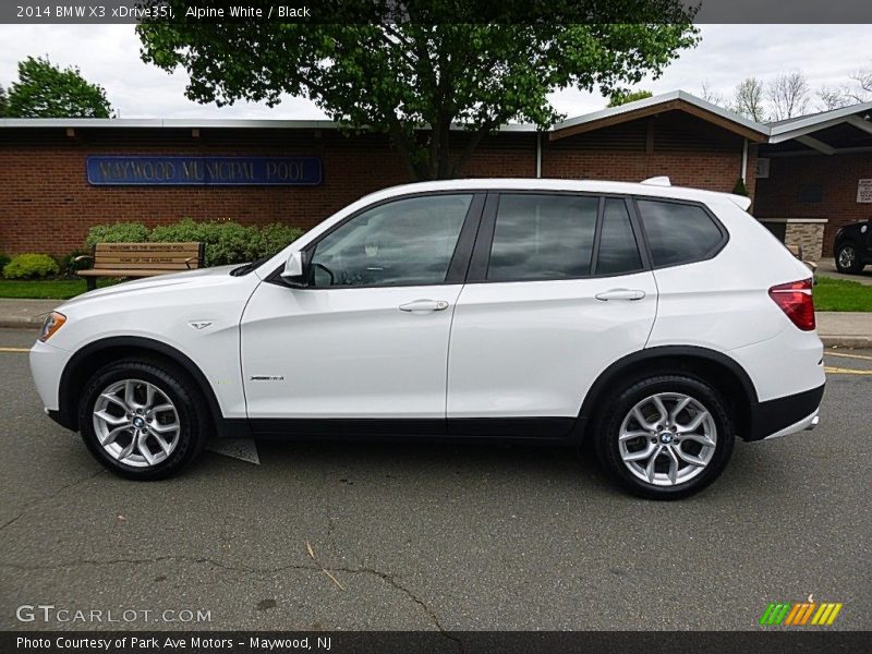 Alpine White / Black 2014 BMW X3 xDrive35i