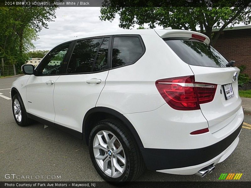 Alpine White / Black 2014 BMW X3 xDrive35i
