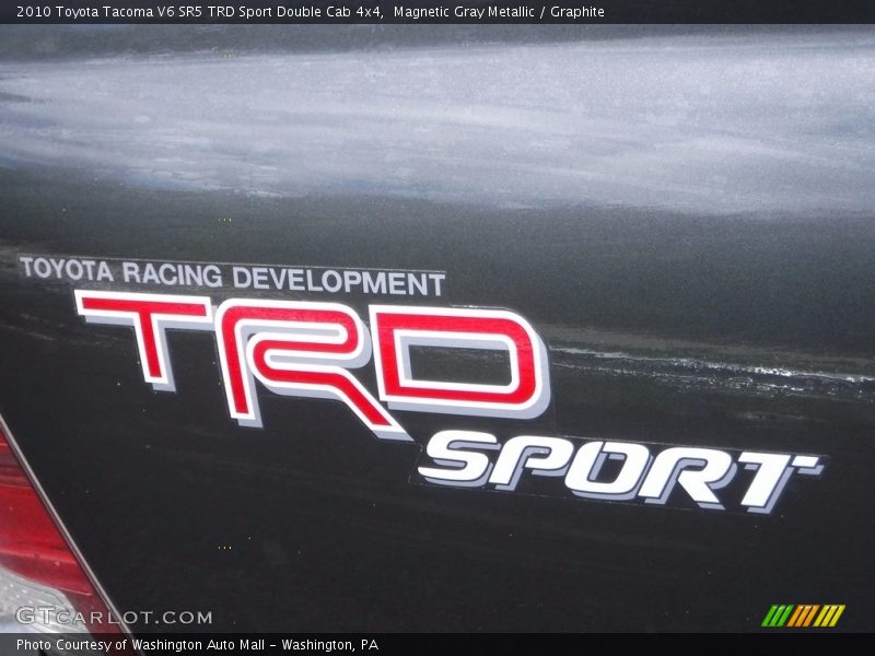 Magnetic Gray Metallic / Graphite 2010 Toyota Tacoma V6 SR5 TRD Sport Double Cab 4x4