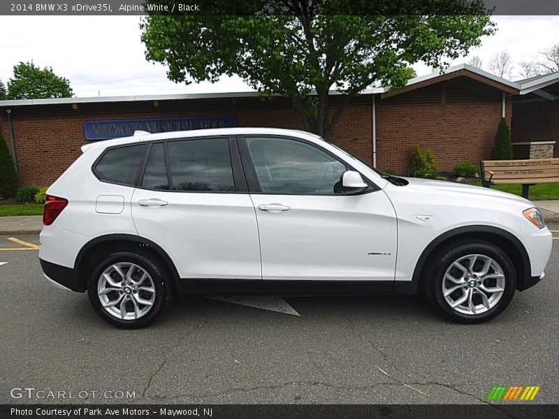 Alpine White / Black 2014 BMW X3 xDrive35i