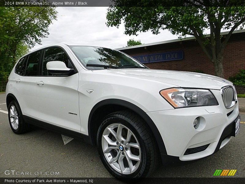 Alpine White / Black 2014 BMW X3 xDrive35i
