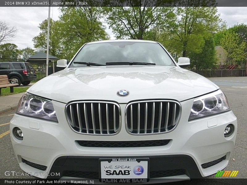 Alpine White / Black 2014 BMW X3 xDrive35i
