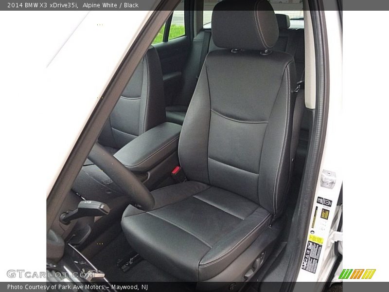Alpine White / Black 2014 BMW X3 xDrive35i