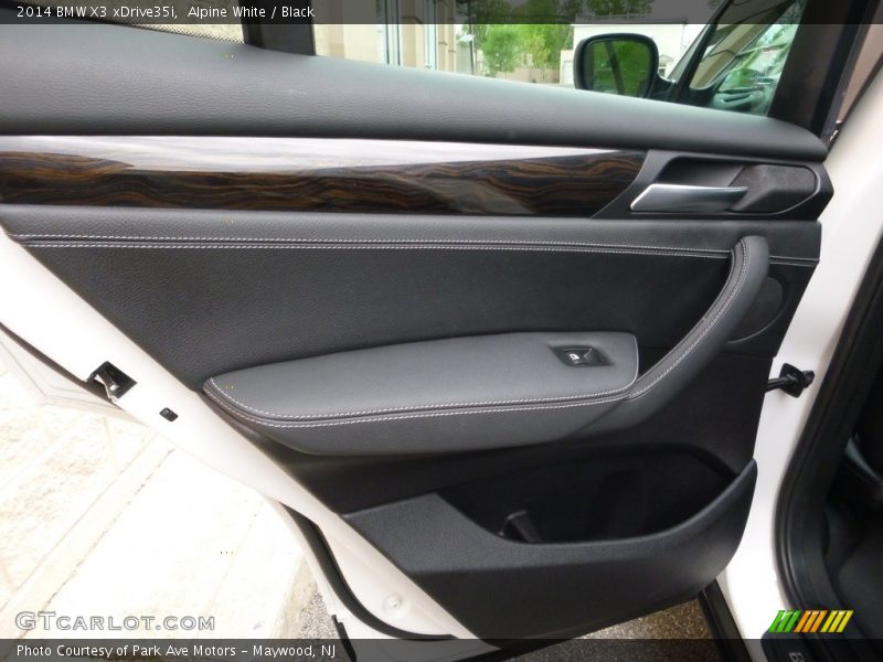 Alpine White / Black 2014 BMW X3 xDrive35i