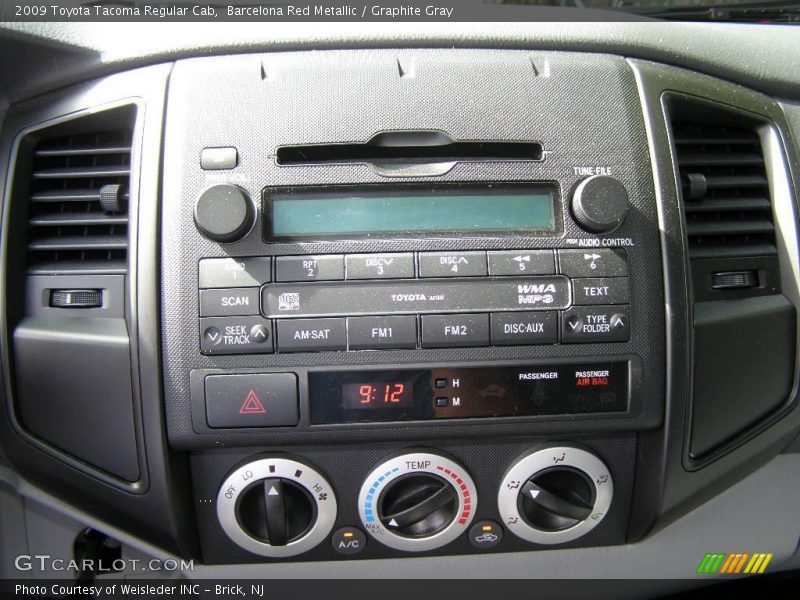 Barcelona Red Metallic / Graphite Gray 2009 Toyota Tacoma Regular Cab