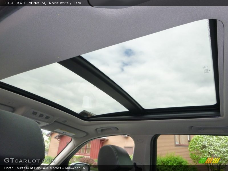 Alpine White / Black 2014 BMW X3 xDrive35i