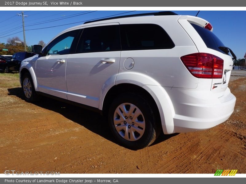 Vice White / Black 2017 Dodge Journey SE