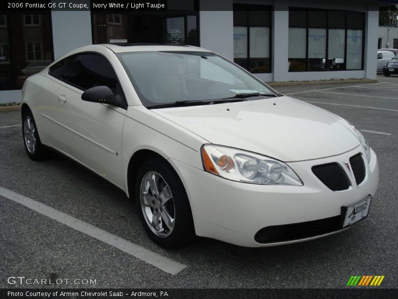 Ivory White / Light Taupe 2006 Pontiac G6 GT Coupe