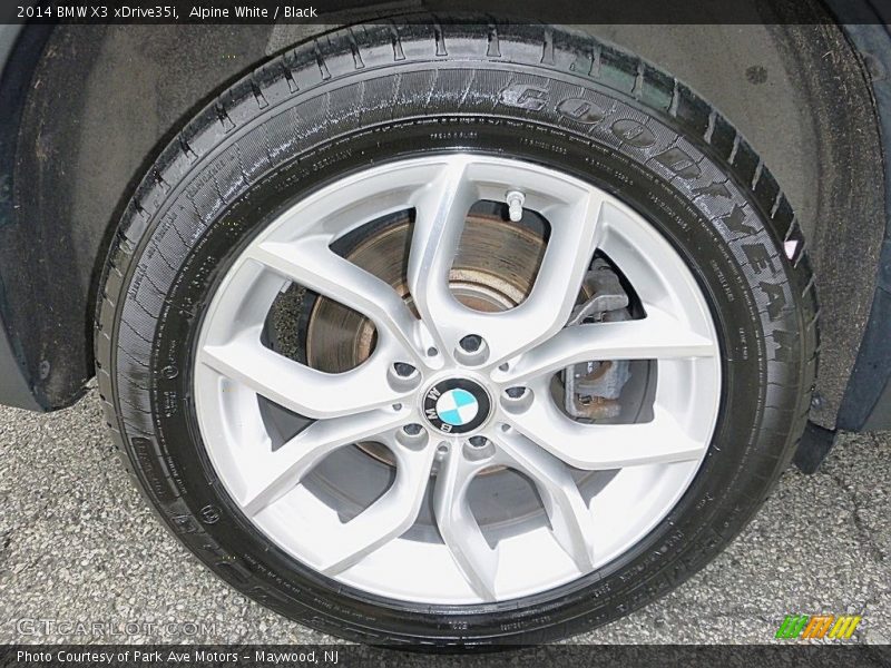 Alpine White / Black 2014 BMW X3 xDrive35i