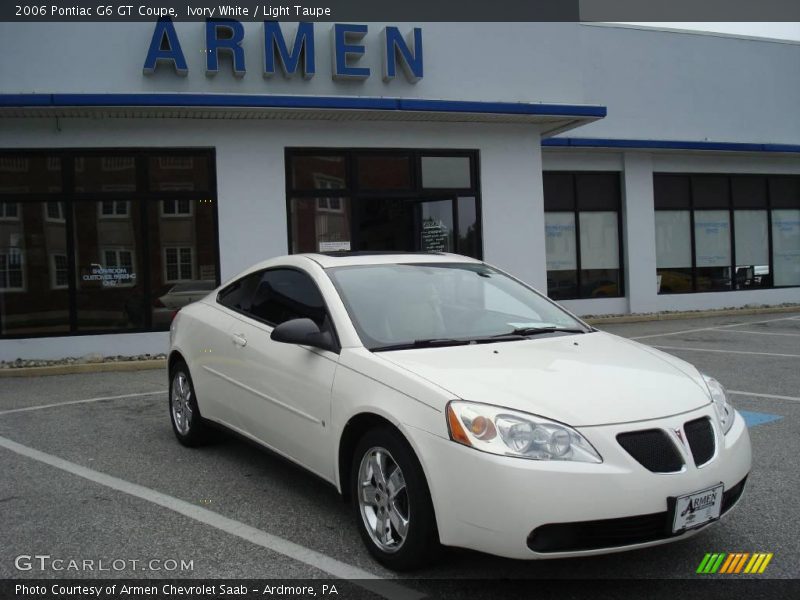 Ivory White / Light Taupe 2006 Pontiac G6 GT Coupe