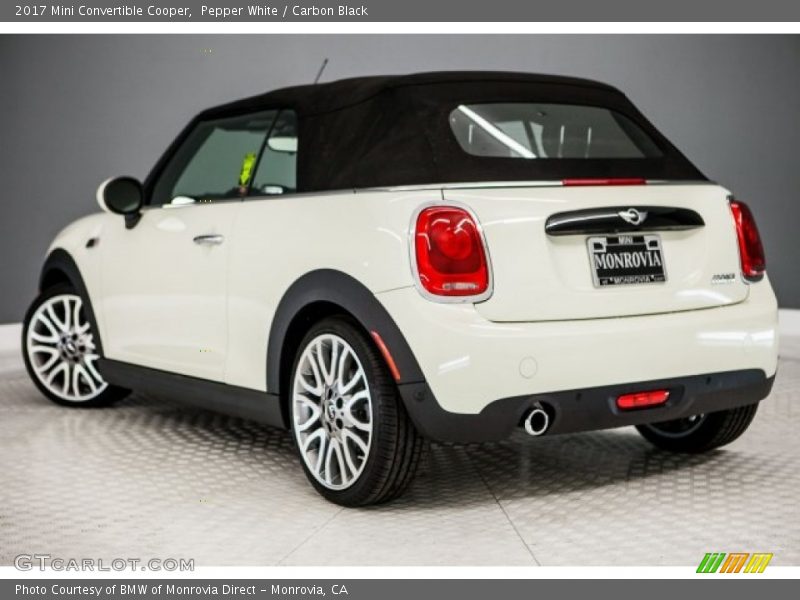 Pepper White / Carbon Black 2017 Mini Convertible Cooper