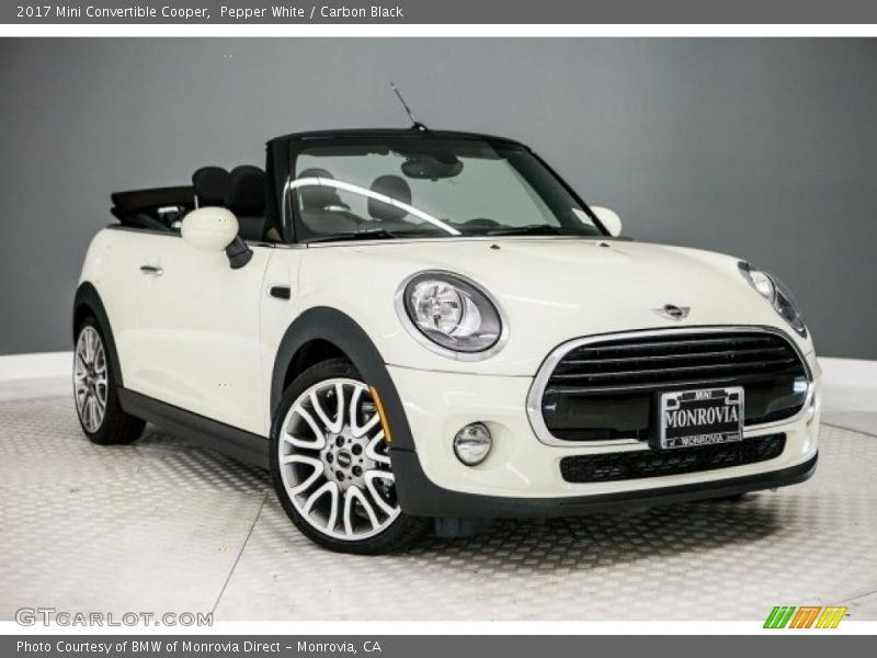 Pepper White / Carbon Black 2017 Mini Convertible Cooper