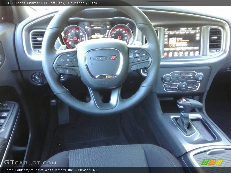 Go Mango / Black 2017 Dodge Charger R/T Scat Pack