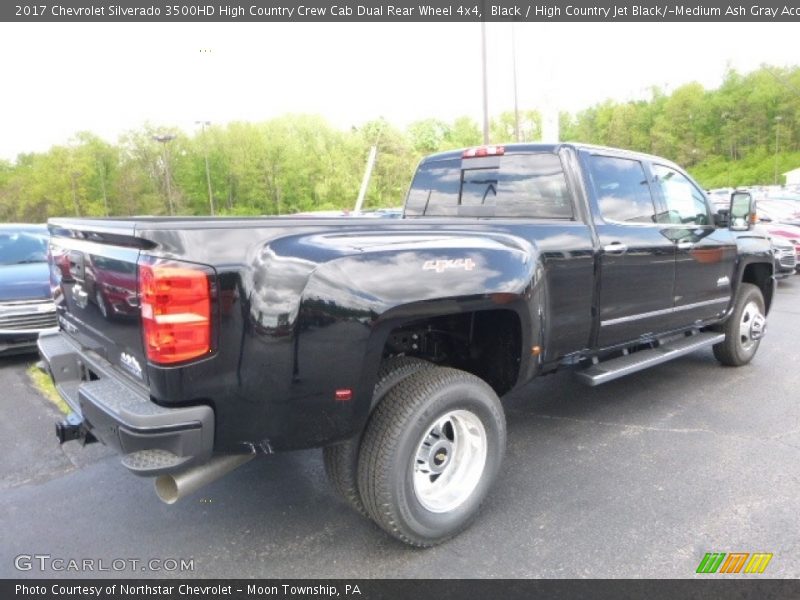 Black / High Country Jet Black/­Medium Ash Gray Accent 2017 Chevrolet Silverado 3500HD High Country Crew Cab Dual Rear Wheel 4x4