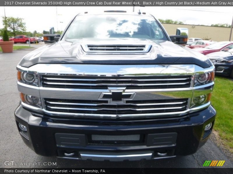 Black / High Country Jet Black/­Medium Ash Gray Accent 2017 Chevrolet Silverado 3500HD High Country Crew Cab Dual Rear Wheel 4x4