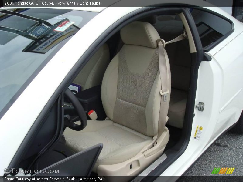 Ivory White / Light Taupe 2006 Pontiac G6 GT Coupe