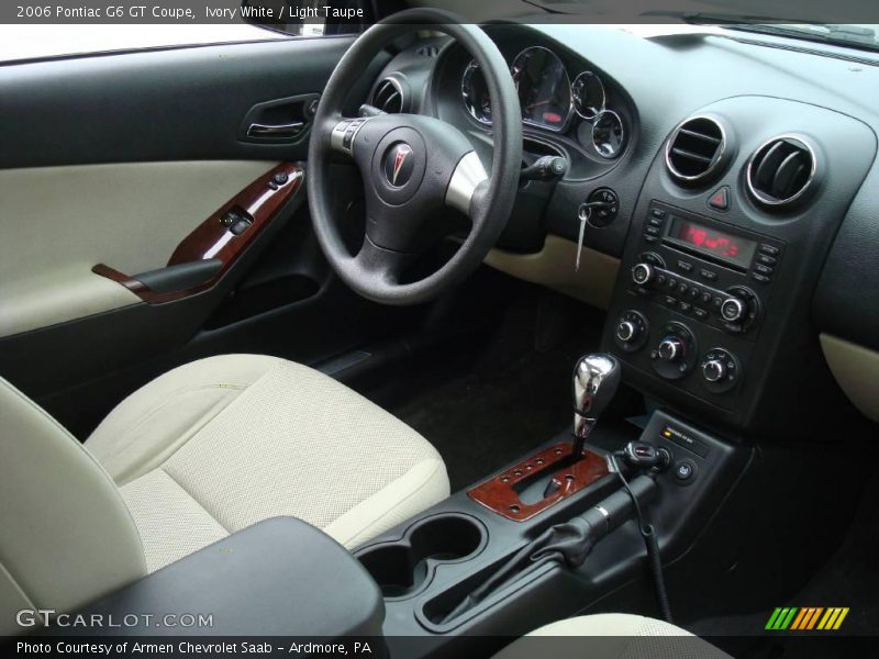 Ivory White / Light Taupe 2006 Pontiac G6 GT Coupe