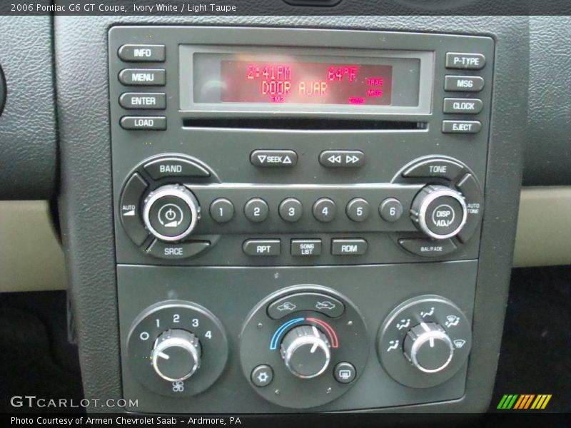 Ivory White / Light Taupe 2006 Pontiac G6 GT Coupe